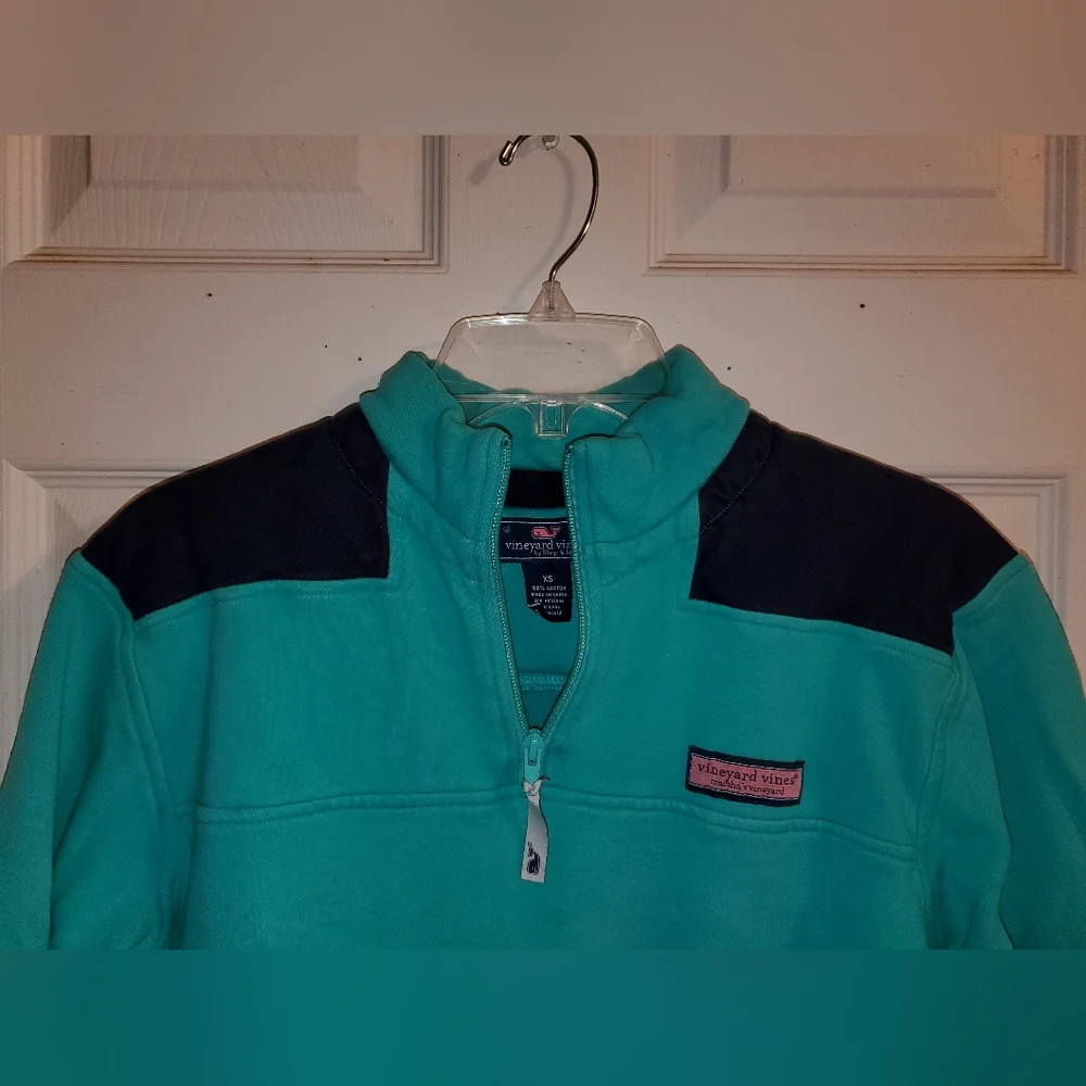 💸 5 for $20 | Vineyard Vines Quarter Zip Long Sleeve Pullover Sweatshirt - Picture 2 of 16
